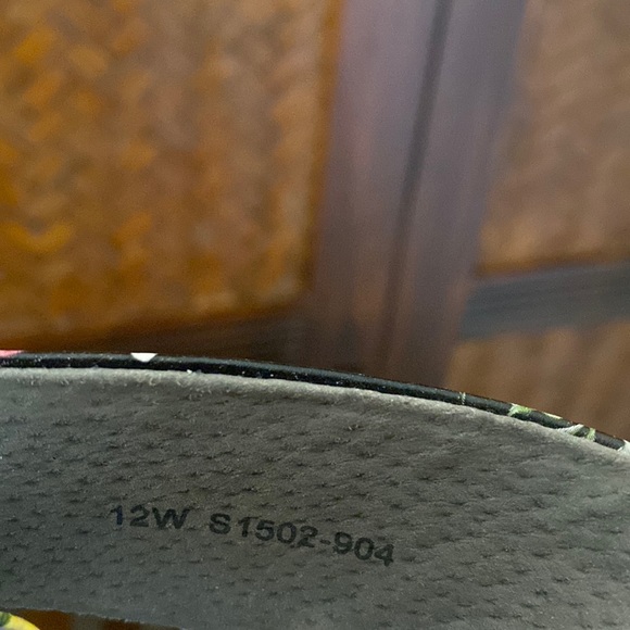 SOFTWALK  - Floral Sandal Black 12W - Picture 7 of 8